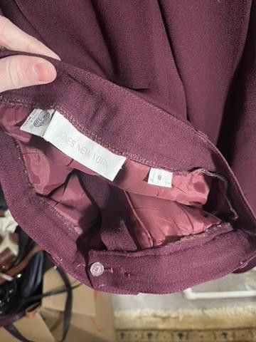 Jones New York Jones New York Women's Blazer - Elegant Maroon Wool Jacket Size M / US 6-8 / IT 42-44 - 4 Thumbnail