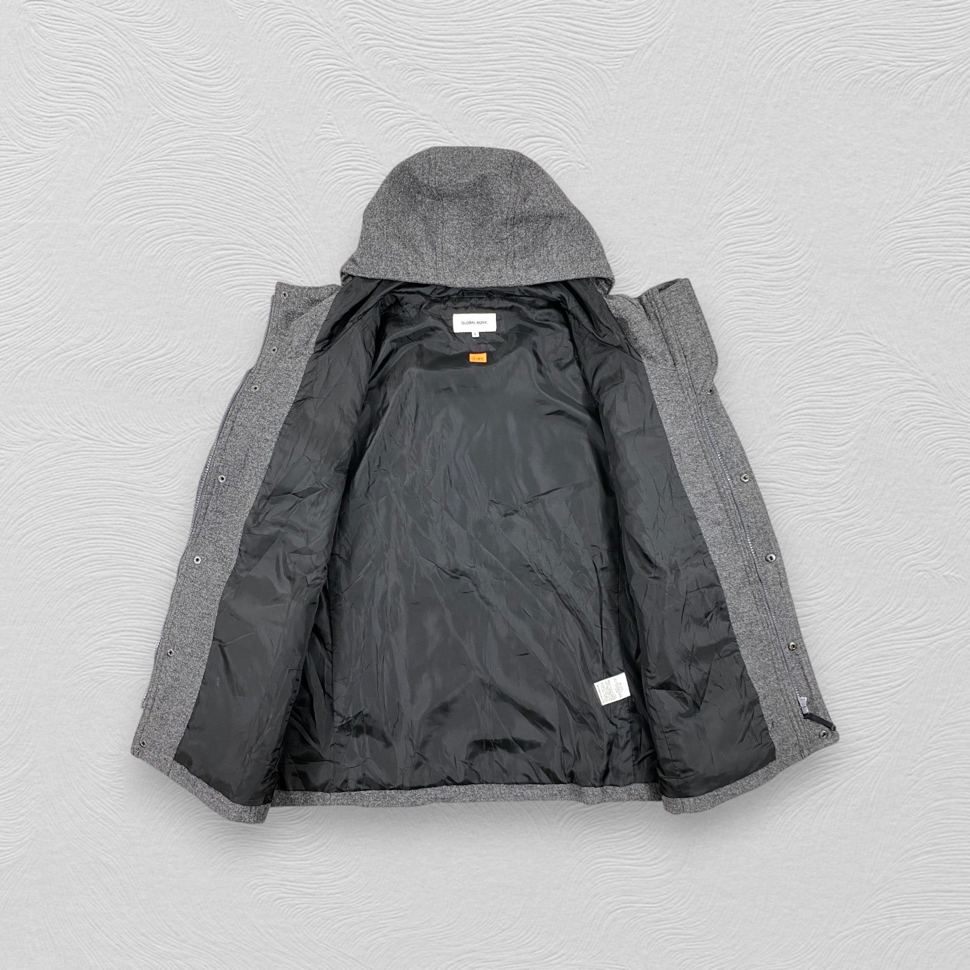 Global Work Global Work Wool Hoodie 4 Pocket Jacket -J189 Size US S / EU 44-46 / 1 - 3 Thumbnail