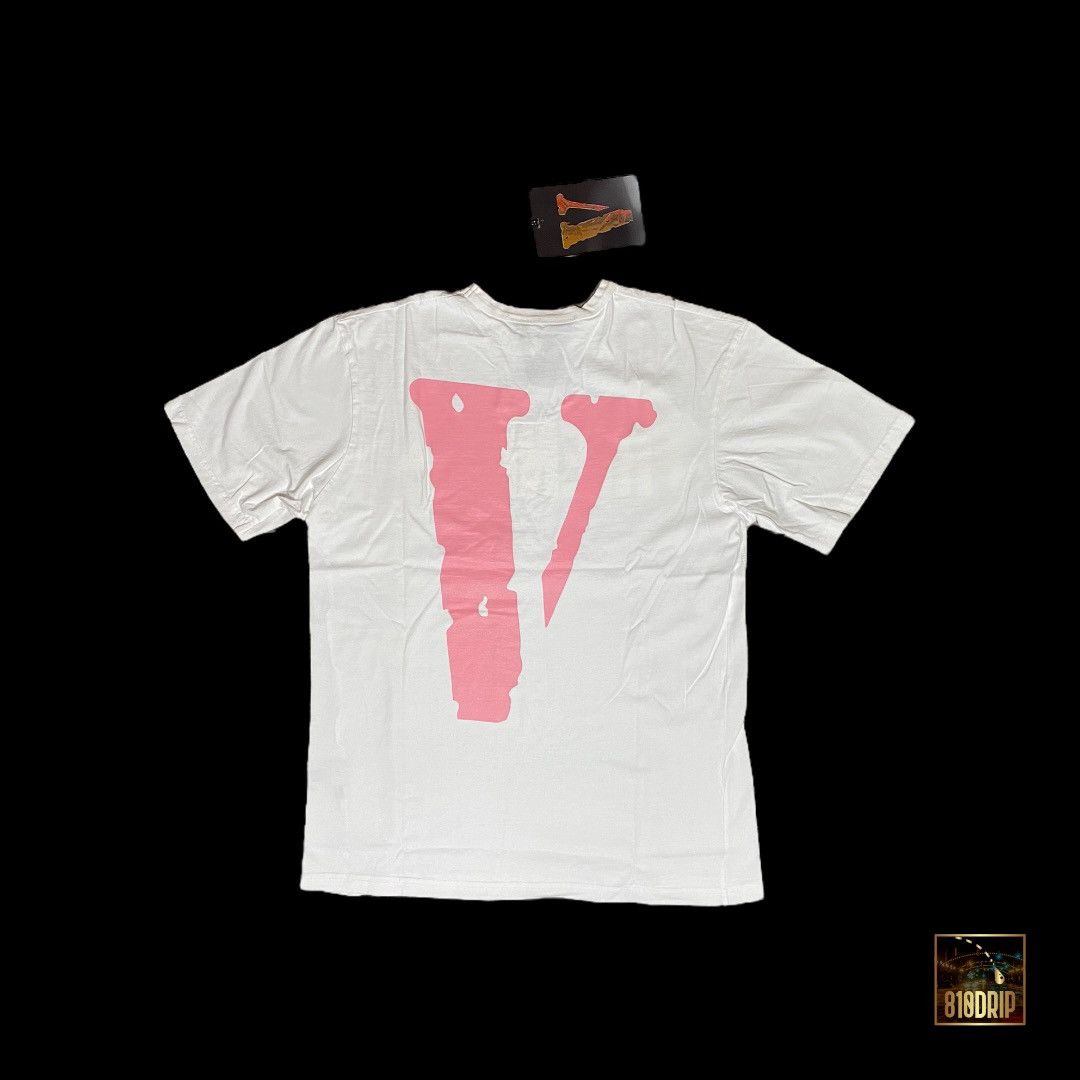 Vlone Vlone Pink Friends Tee White L Grailed