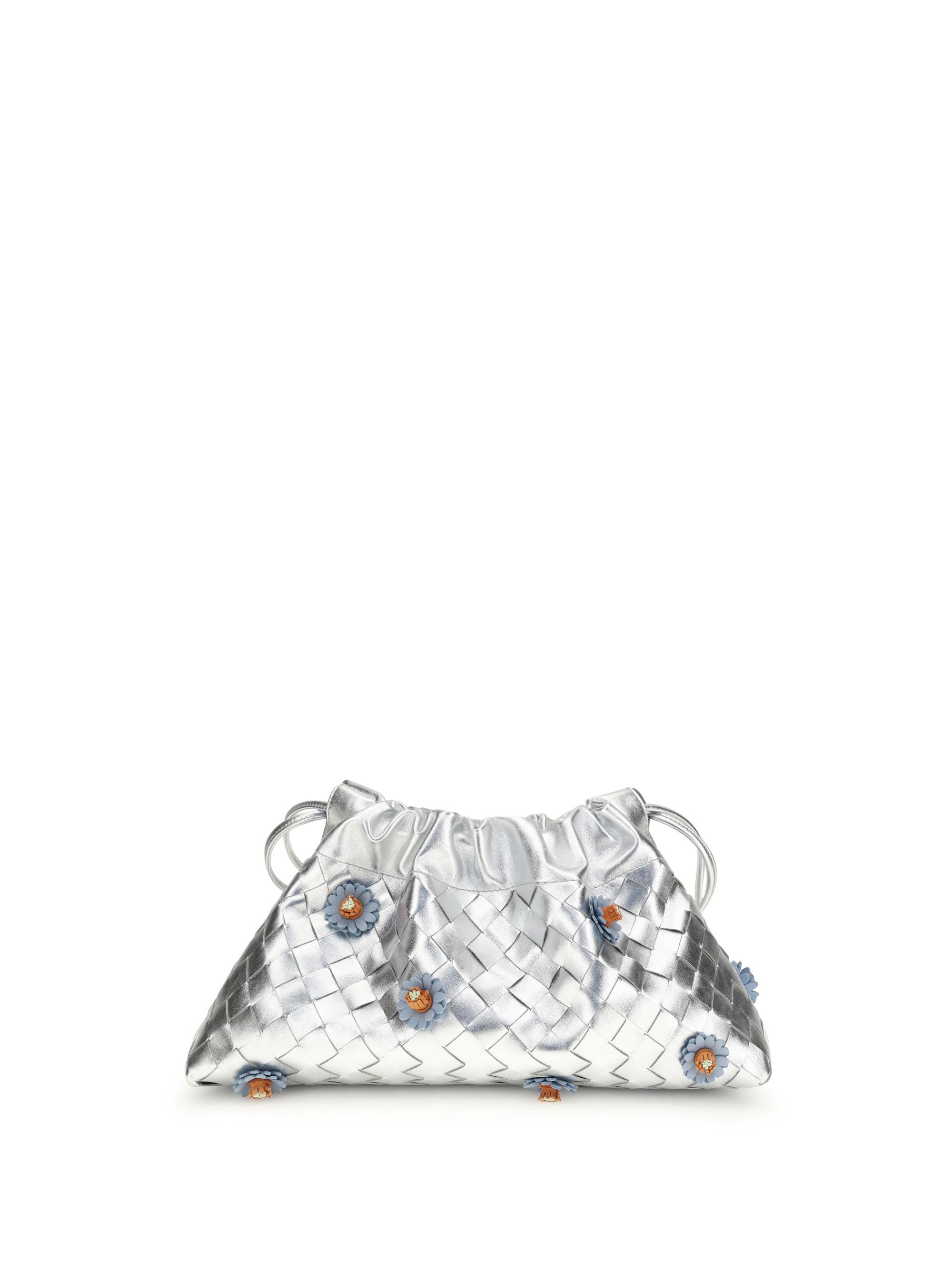 Bottega Veneta Dustbag Clutch Bag with floral appliqués Size ONE SIZE - 1 Thumbnail