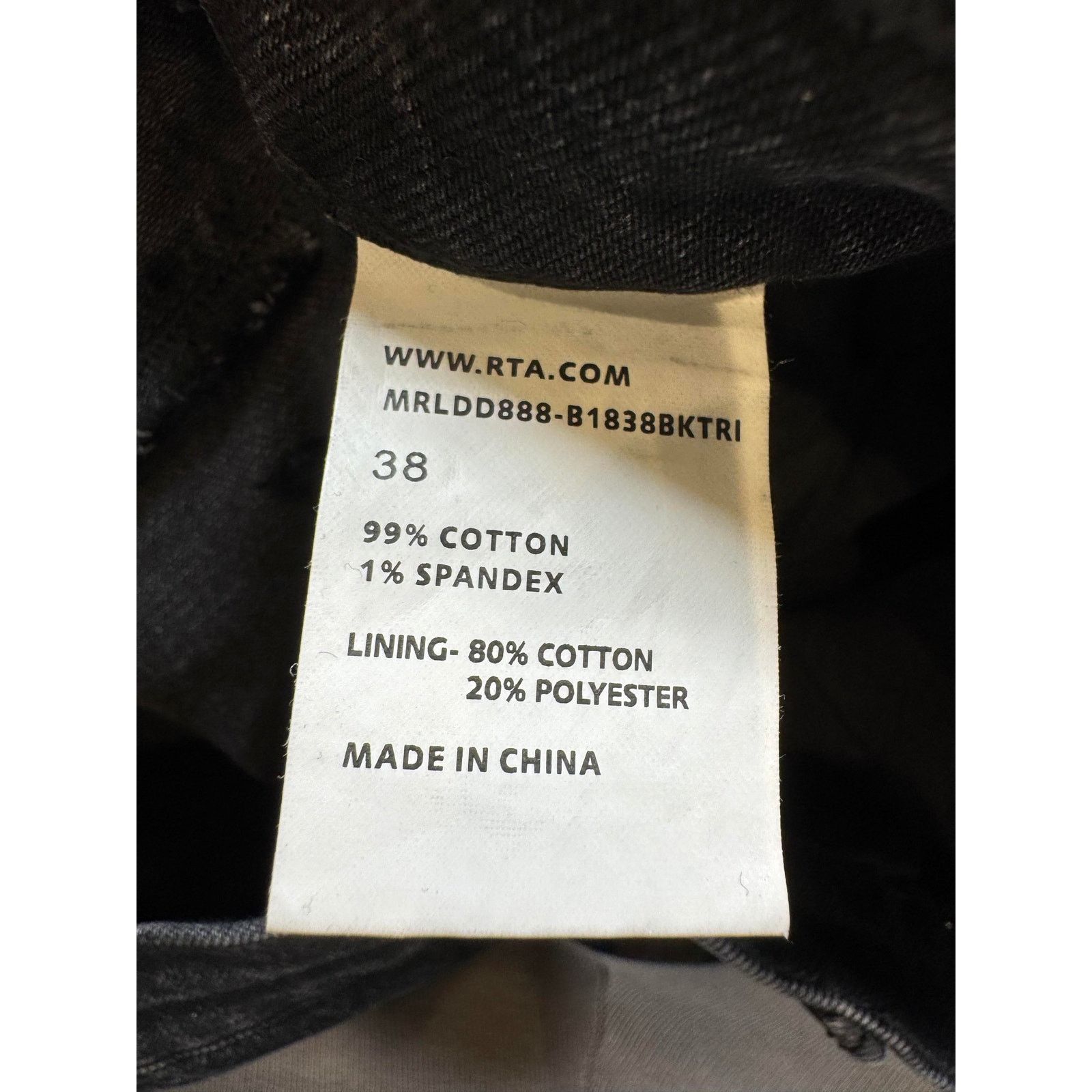 Rta RTA Splatter Black Wash Jeans Size US 38 / EU 54 - 5 Thumbnail