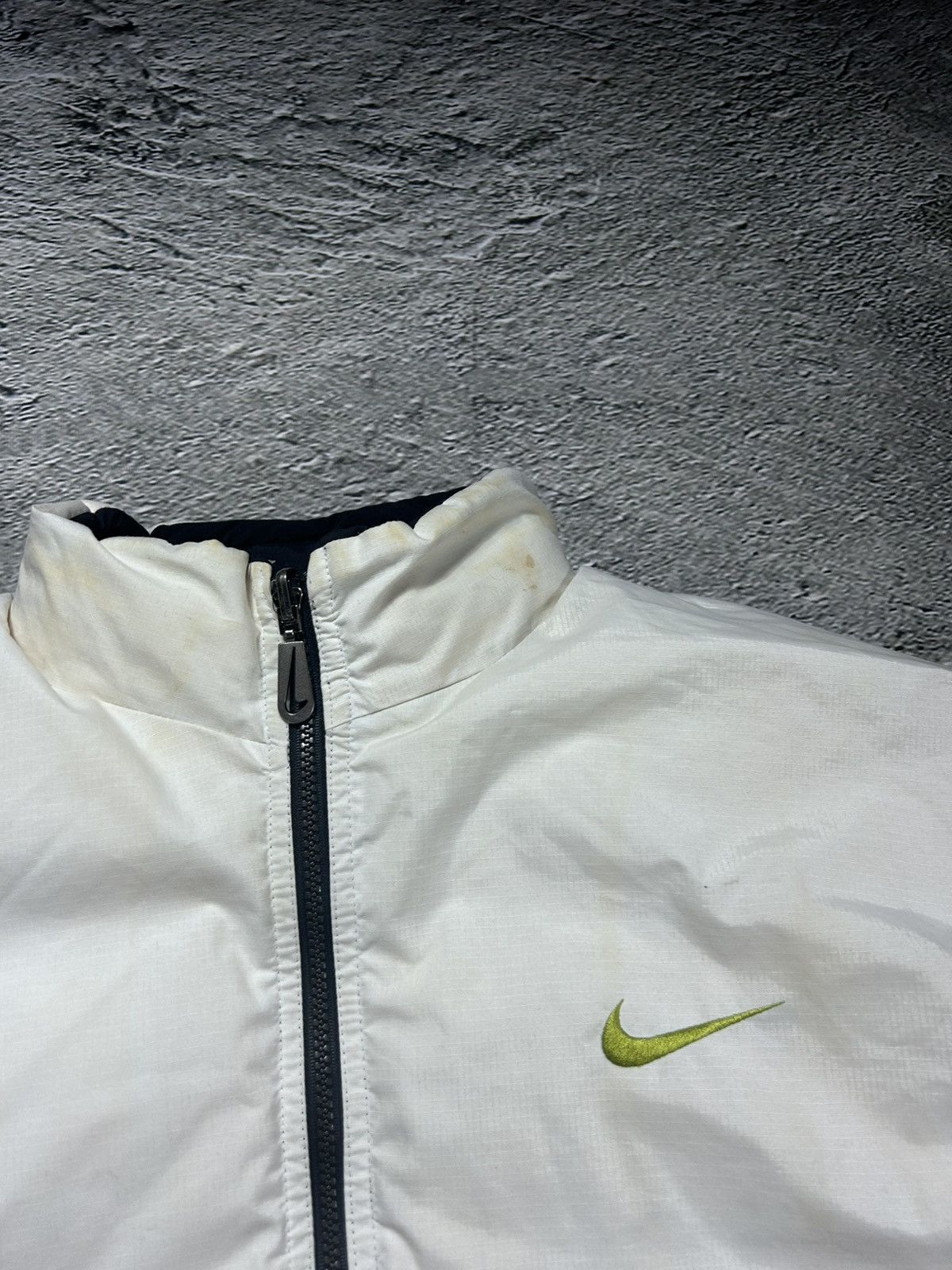 Nike × Vintage Nike black puffer jacket big logo vintage 90s reversible Size US XXL / EU 58 / 5 - 10 Thumbnail