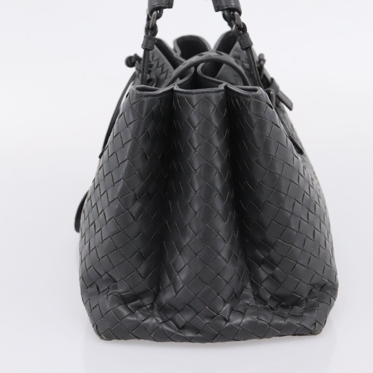 Bottega Veneta Bottega Veneta INTRECCIATO Hand Bag Leather Gray Auth Size ONE SIZE - 4 Thumbnail