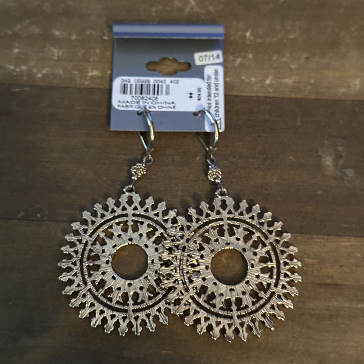 Express Express sunburst filigree dangle earrings Size ONE SIZE - 3 Thumbnail