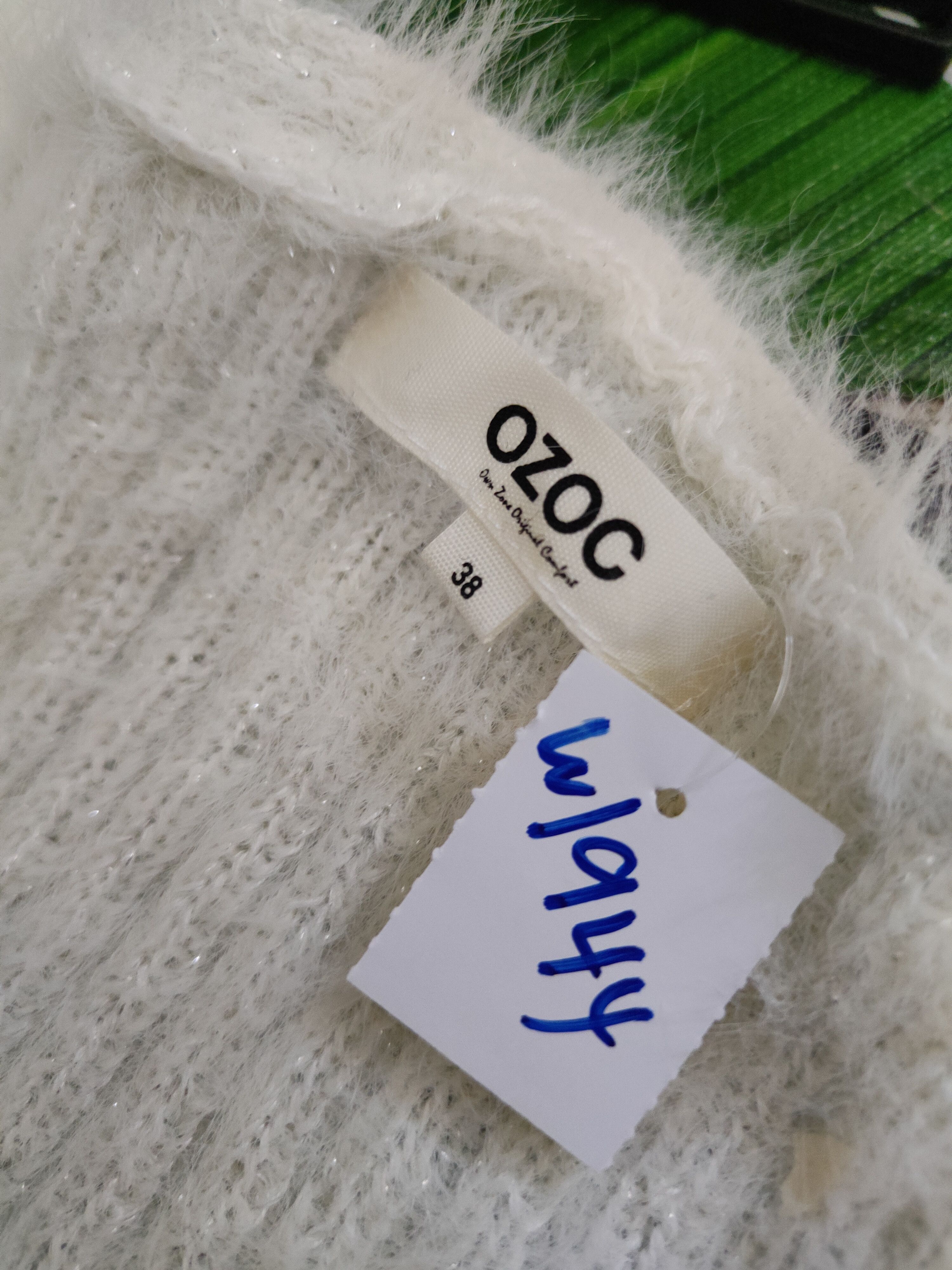 Japanese Brand OZOC Ivory Shag Shaggy Fur Mohair Knitwear #1944 Size XS / US 0-2 / IT 36-38 - 12 Thumbnail