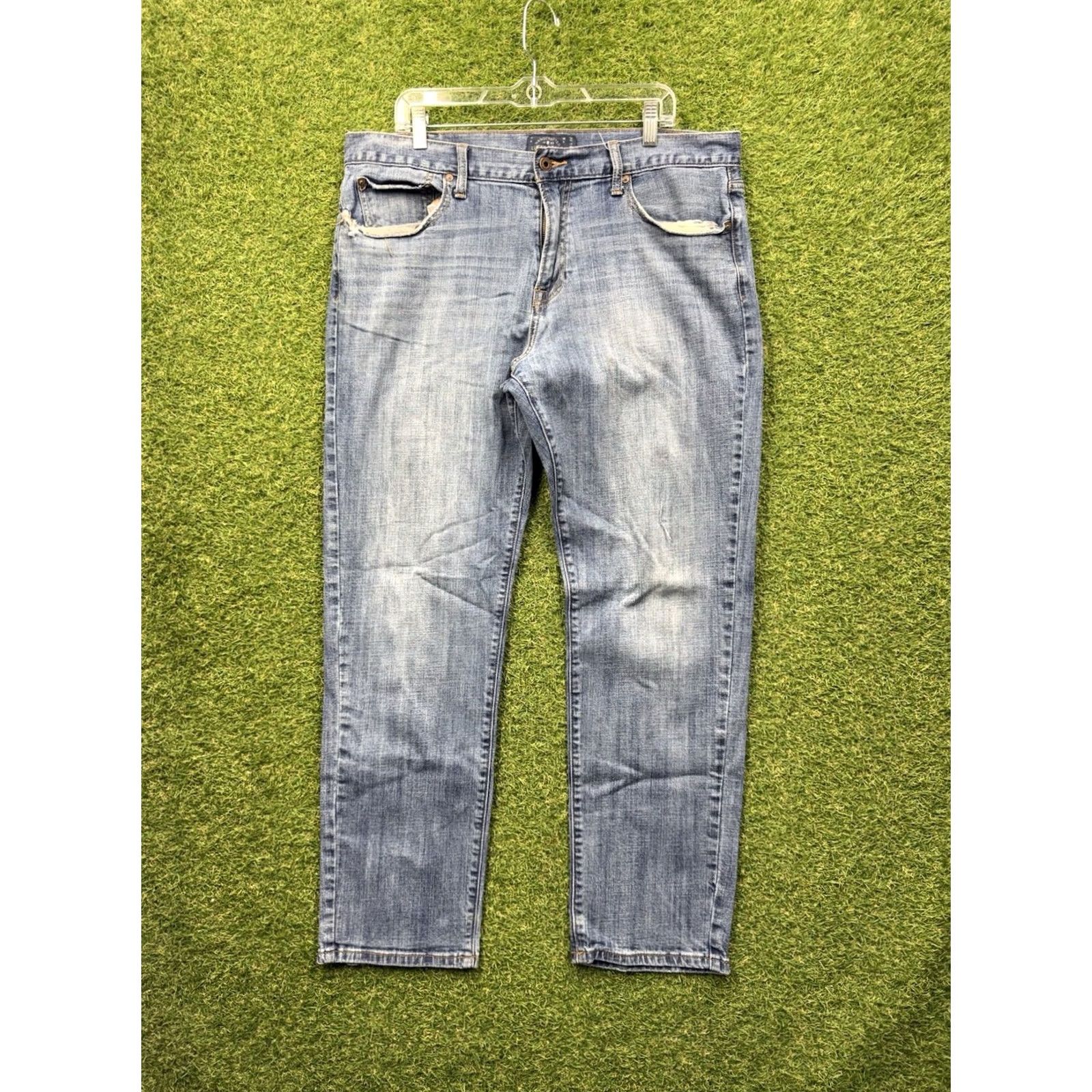 Lucky Brand Lucky Brand Jeans Mens 38X32 221 Original Straight USA Made White Oak Cone Blue Denim Regular 5-Pocket 38 Inseam Womens? Mens Size US 38 / EU 54 - 2 Thumbnail