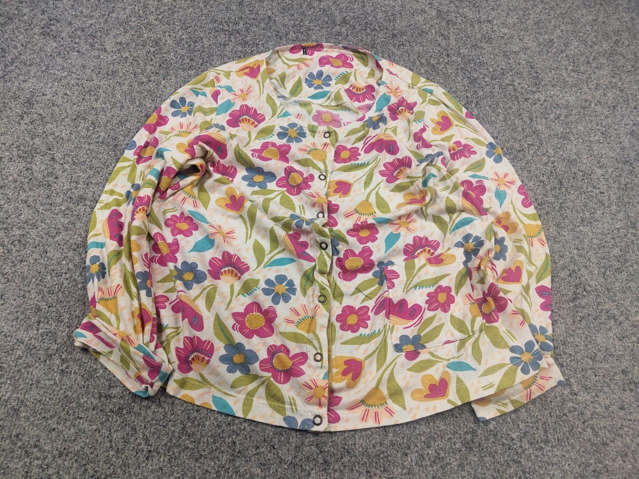 Gudrun Sjoden Gudrun Sjödén German Long Sleeve Snaps Down Floral Print Size M / US 6-8 / IT 42-44 - 3 Thumbnail