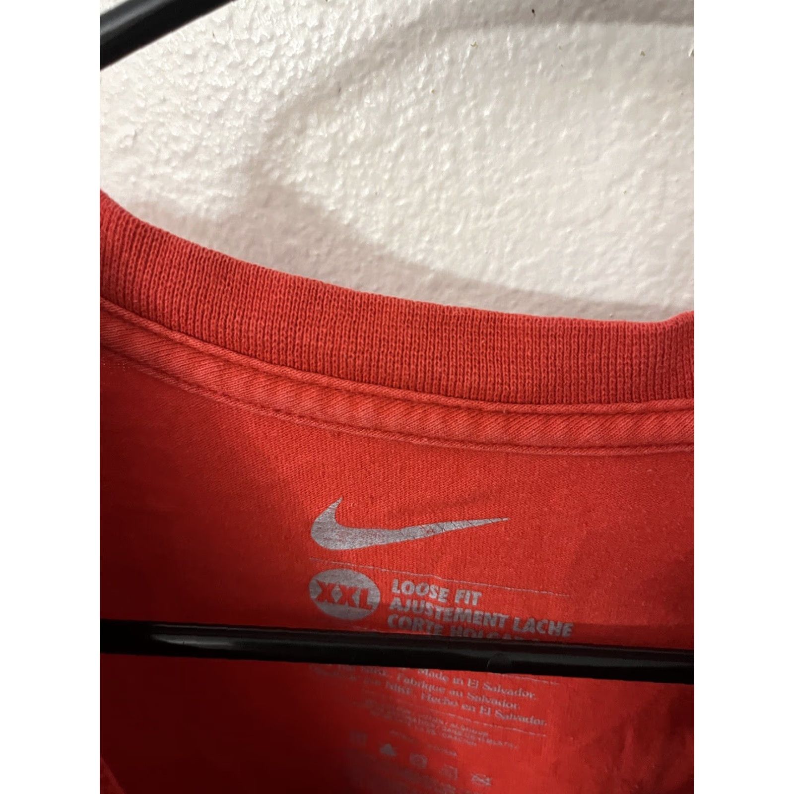 Nike Nike Air Logo Graphic T-Shirt Mens 2XL Red Short Sleeve Regular Fit Size US XXL / EU 58 / 5 - 4 Thumbnail