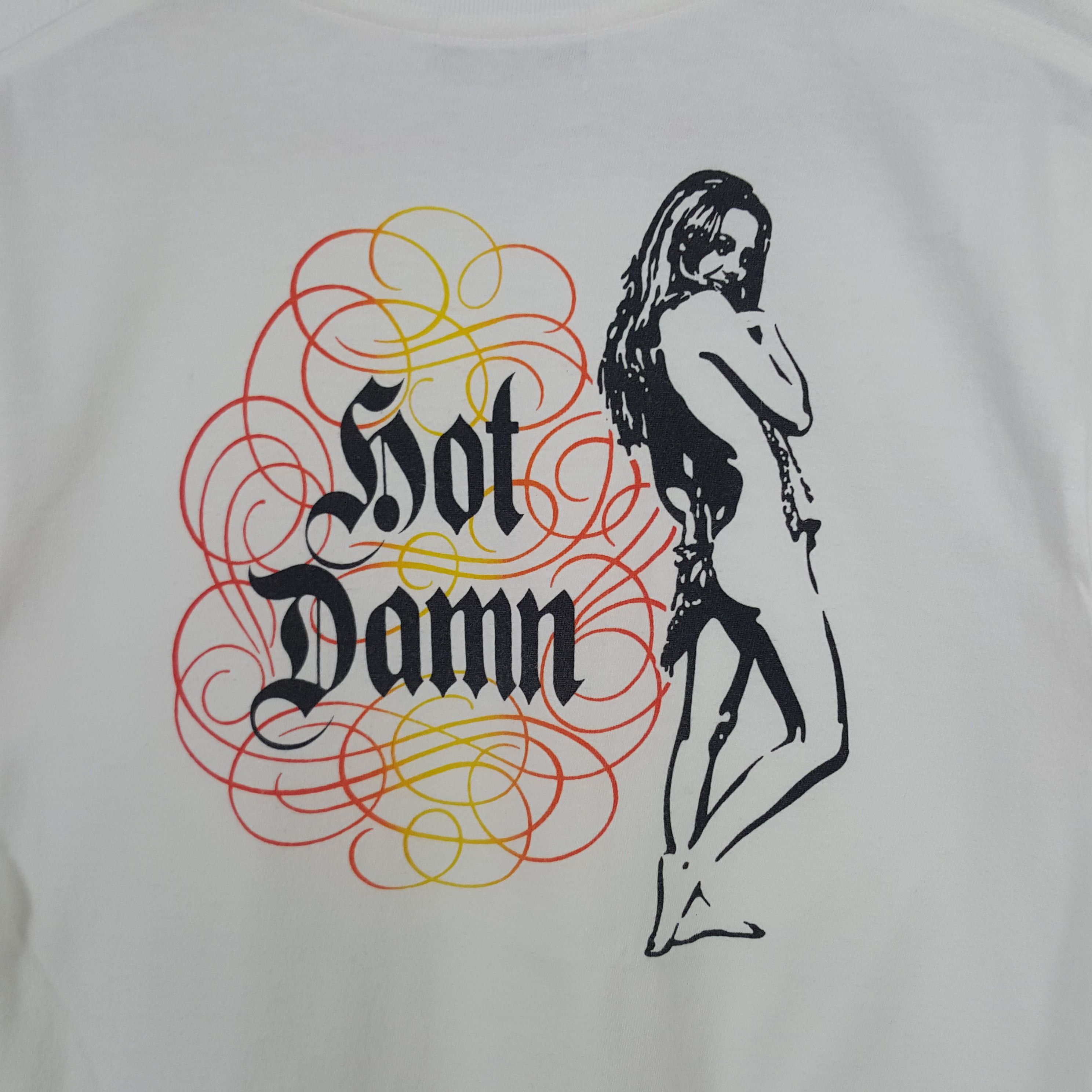 Hysteric Glamour × Japanese Brand × Vintage Vintage Hysteric Glamour Hot Damn Japan Brand Tshirt Size US M / EU 48-50 / 2 - 2 Thumbnail