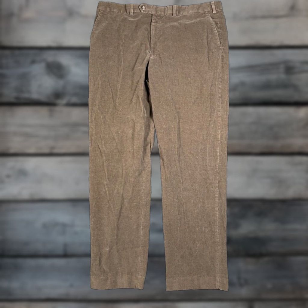 Ralph Lauren Lauren Ralph Lauren Pants Women's 37 x 29.5 (40/32Tag) Brown Stretch Corduroy Size 27" / US 4 / IT 40 - 1 Thumbnail