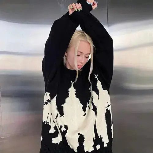 American Edition Sweater Retro gothic Size US L / EU 52-54 / 3 - 1 Thumbnail