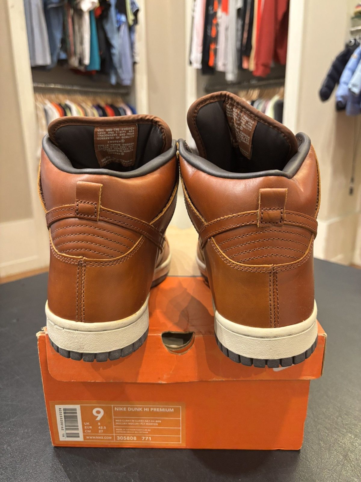 Nike Nike Dunk High Leather Size US 9 / EU 42 - 3 Thumbnail