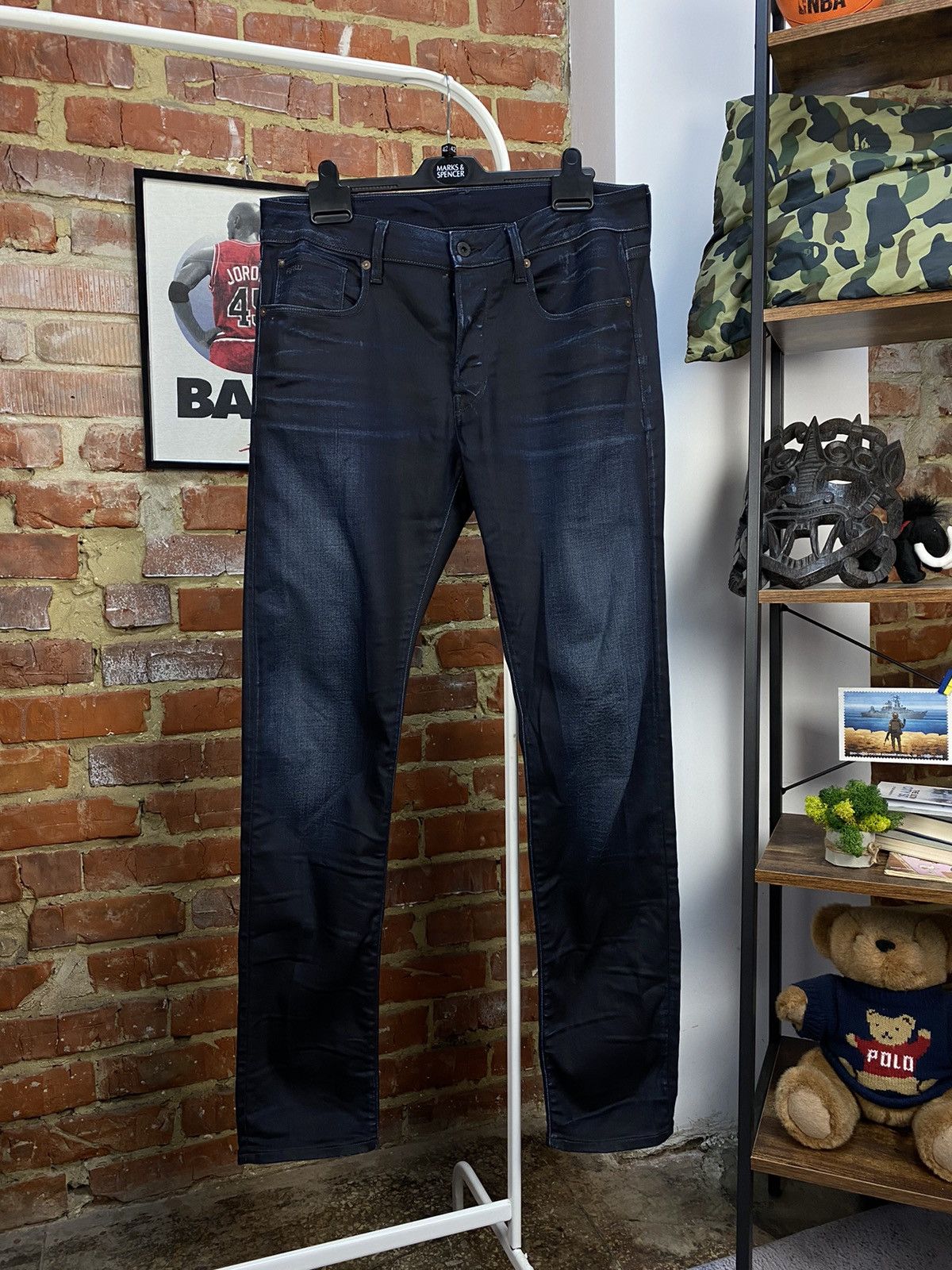 G-Star G-Star Raw 3301 Slim Denim Jeans Size US 33 - 1 Thumbnail