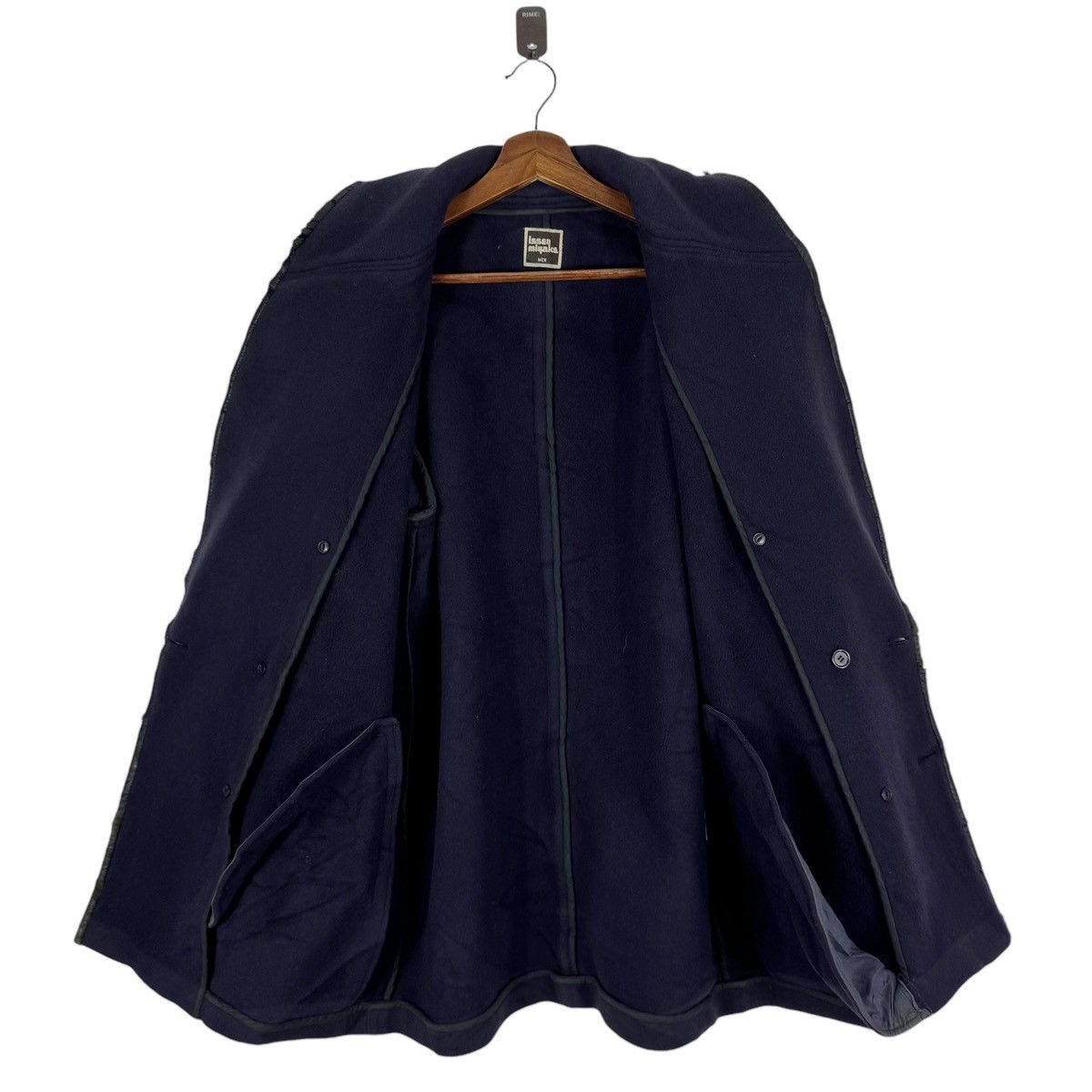 Issey Miyake × Vintage 80s VINTAGE ISSEY MIYAKE DOUBLE BREASTED COAT Size US M / EU 48-50 / 2 - 14 Thumbnail