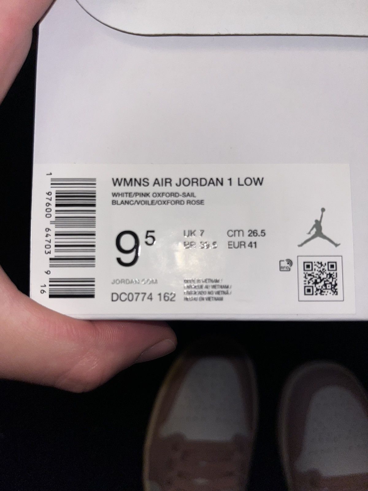 Jordan Brand Jordan 1 low pink/white 8M/9.5W Size US 7.5 / EU 40-41 - 7 Thumbnail