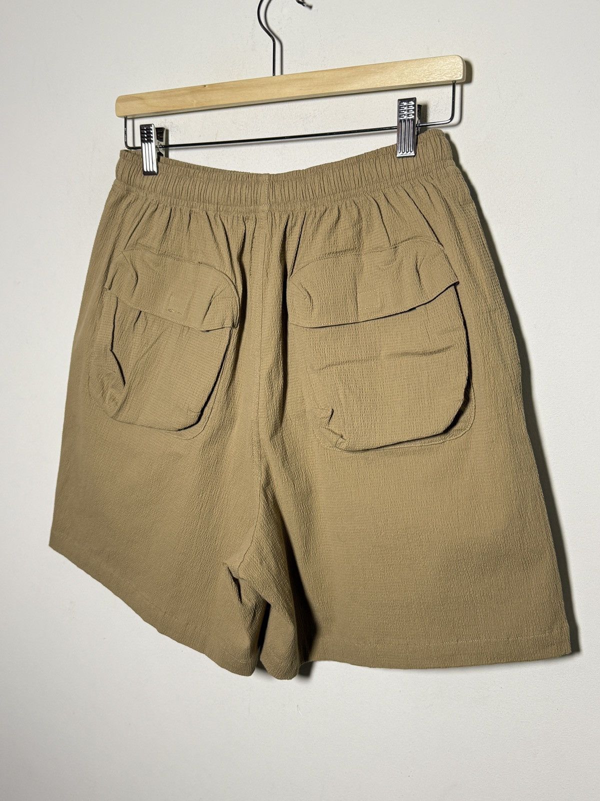 Brain Dead BRAIN DEAD Stretch Cotton Soccer Shorts Beige m-l Size US 34 / EU 50 - 4 Thumbnail