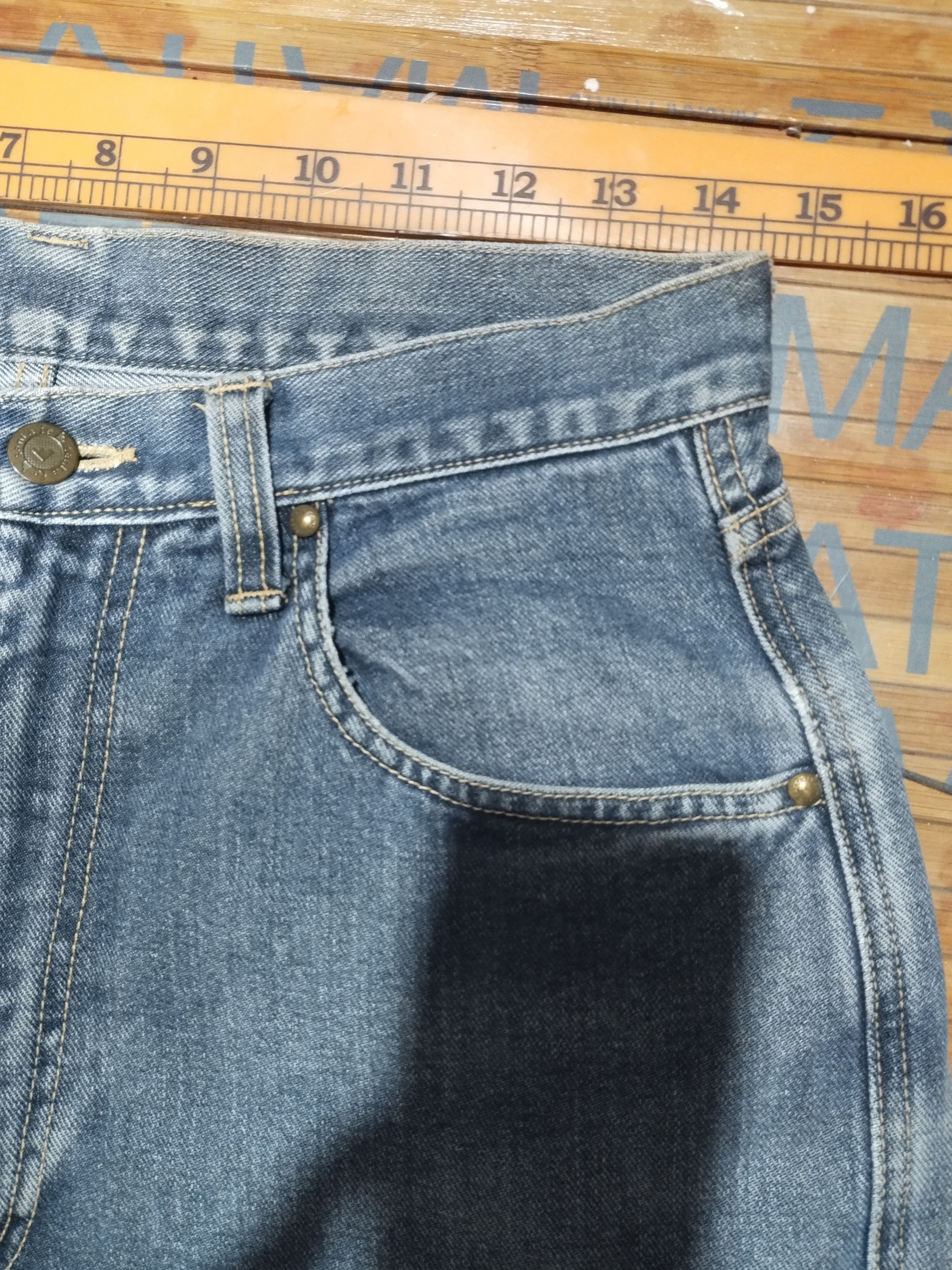 Japanese Brand × Vintage Jeans Santafe, Hip Hot Distressed Denim Sz 29" Size US 29 - 8 Thumbnail