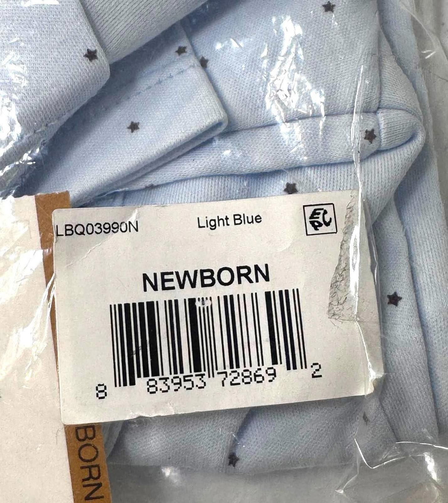 Designer Little Me Newborn Pajama Set - Light Blue with Stars Size ONE SIZE - 2 Thumbnail