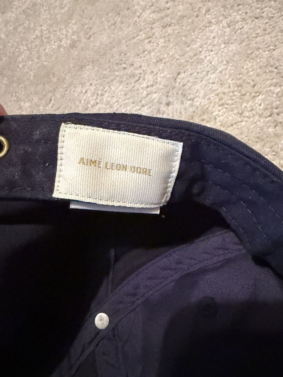 Aime Leon Dore Aime Leon Dore ‘A’ Logo Hat - Navy Blazer / Barbados Chery Size ONE SIZE - 4 Thumbnail