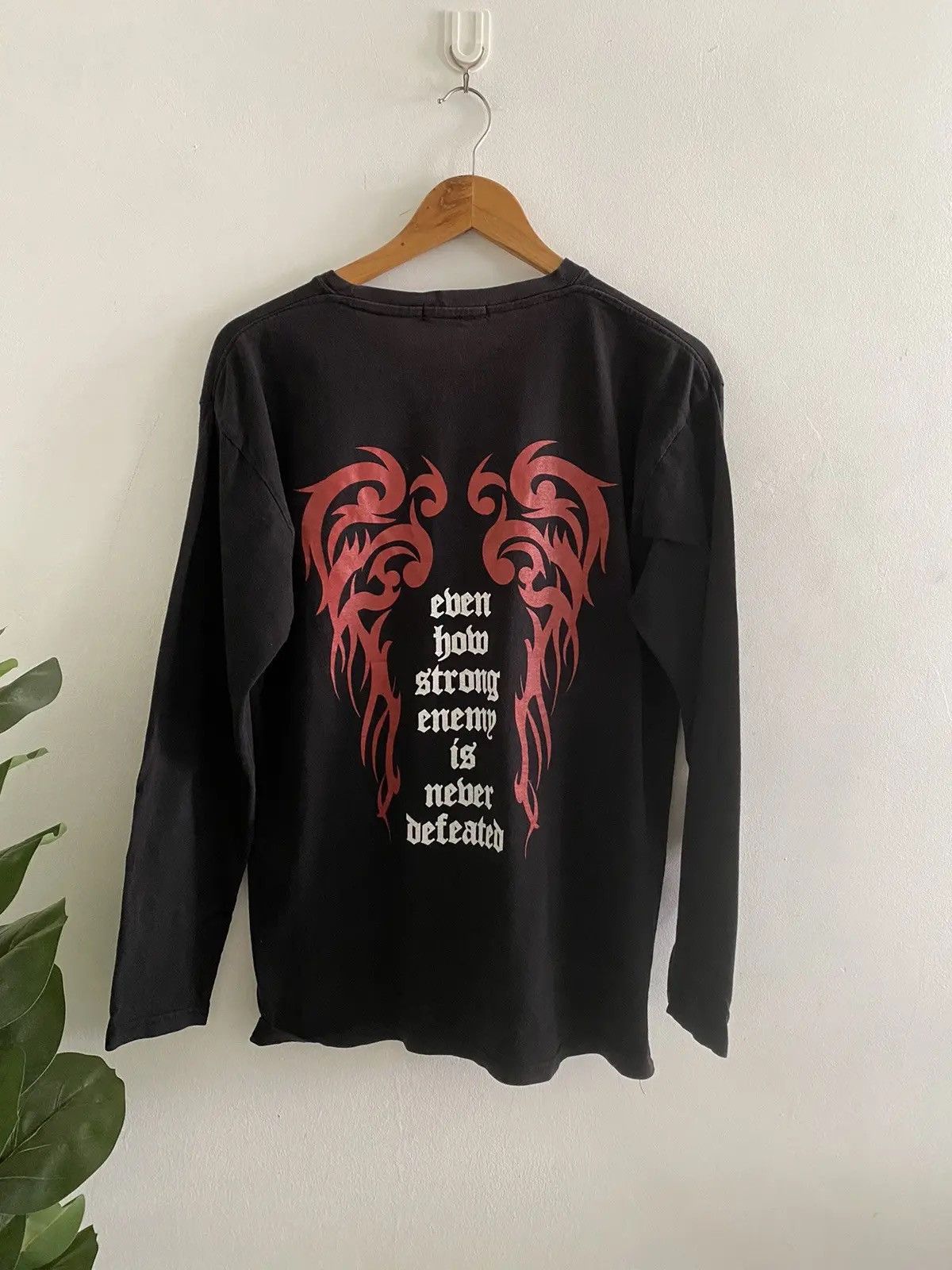 Hysteric Glamour × Seditionaries × Vintage Vintage BLACK NIGHT SURVIVE PUNK Long Sleeve Shirt Size US L / EU 52-54 / 3 - 1 Thumbnail