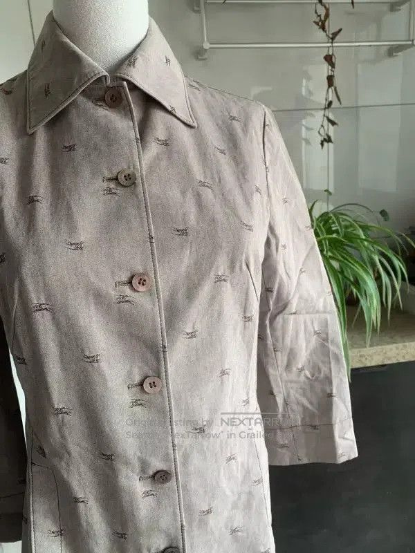 Burberry Burberry Gray Cotton Women's Jacket. Size M / US 6-8 / IT 42-44 - 4 Thumbnail