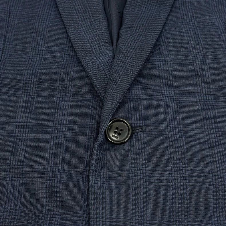 Dior Dior Dark blue plaid wool tweed suit 2502-Nextarrow Size 44R - 7 Thumbnail