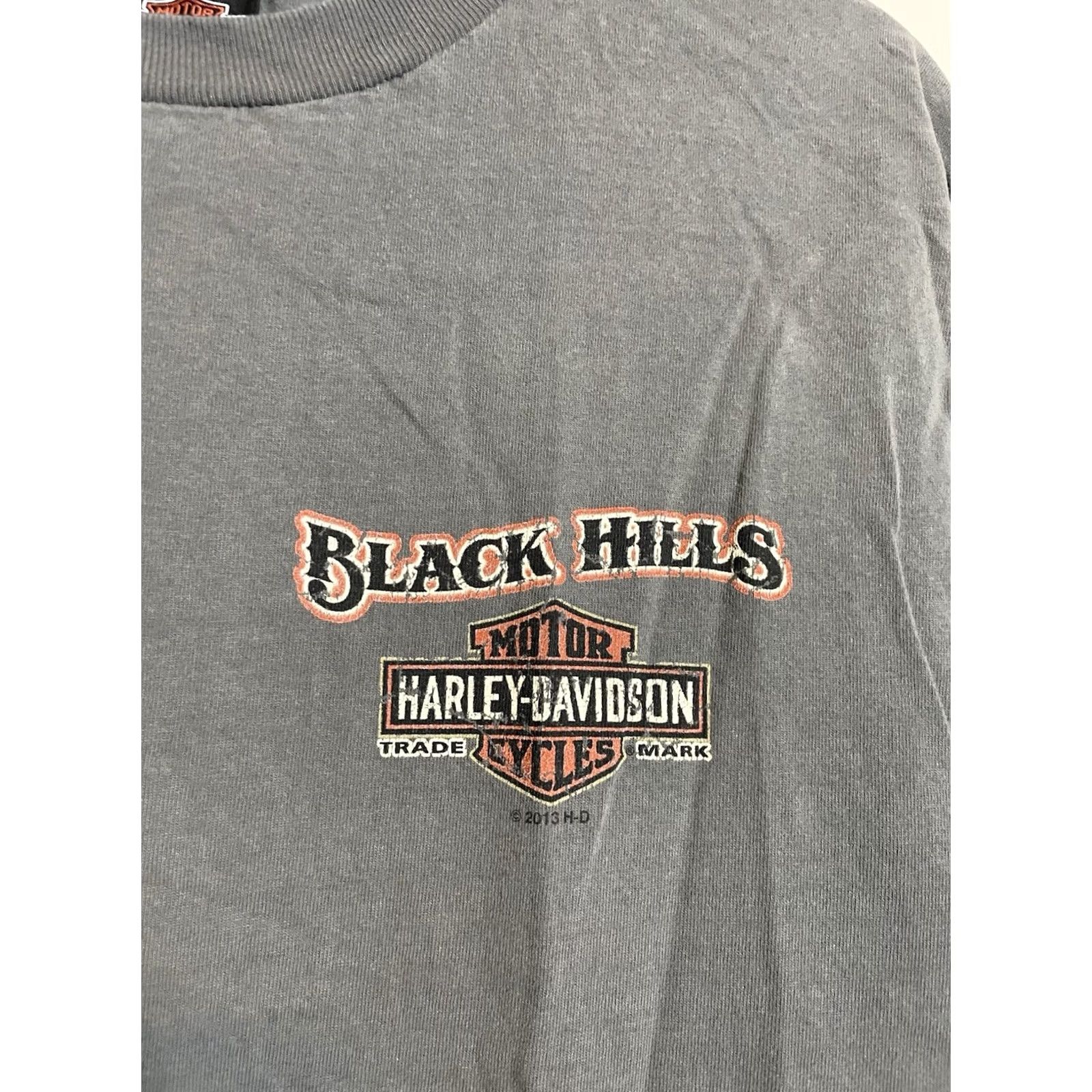 Harley Davidson Harley-Davidson Shirt T-Shirt Short Sleeve Crew Neck Black Large Graphic Print Logo USA Motorcycle Biker Ol Men's Size US L / EU 52-54 / 3 - 4 Thumbnail