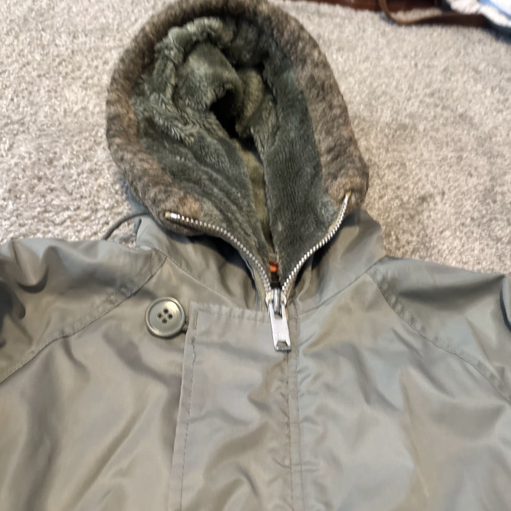 JCPenney VINTAGE JCPenney Parka Jacket Army Green Insulated Full Zip Nylon Adult S Mens Size US S / EU 44-46 / 1 - 5 Thumbnail