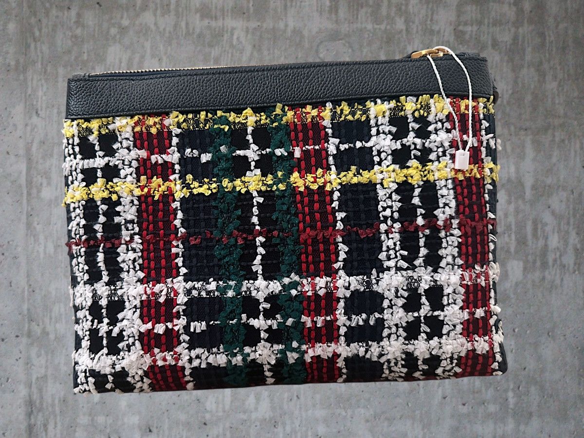 Thom Browne Thom Browne Tweed Zip Pouch Size ONE SIZE - 5 Thumbnail