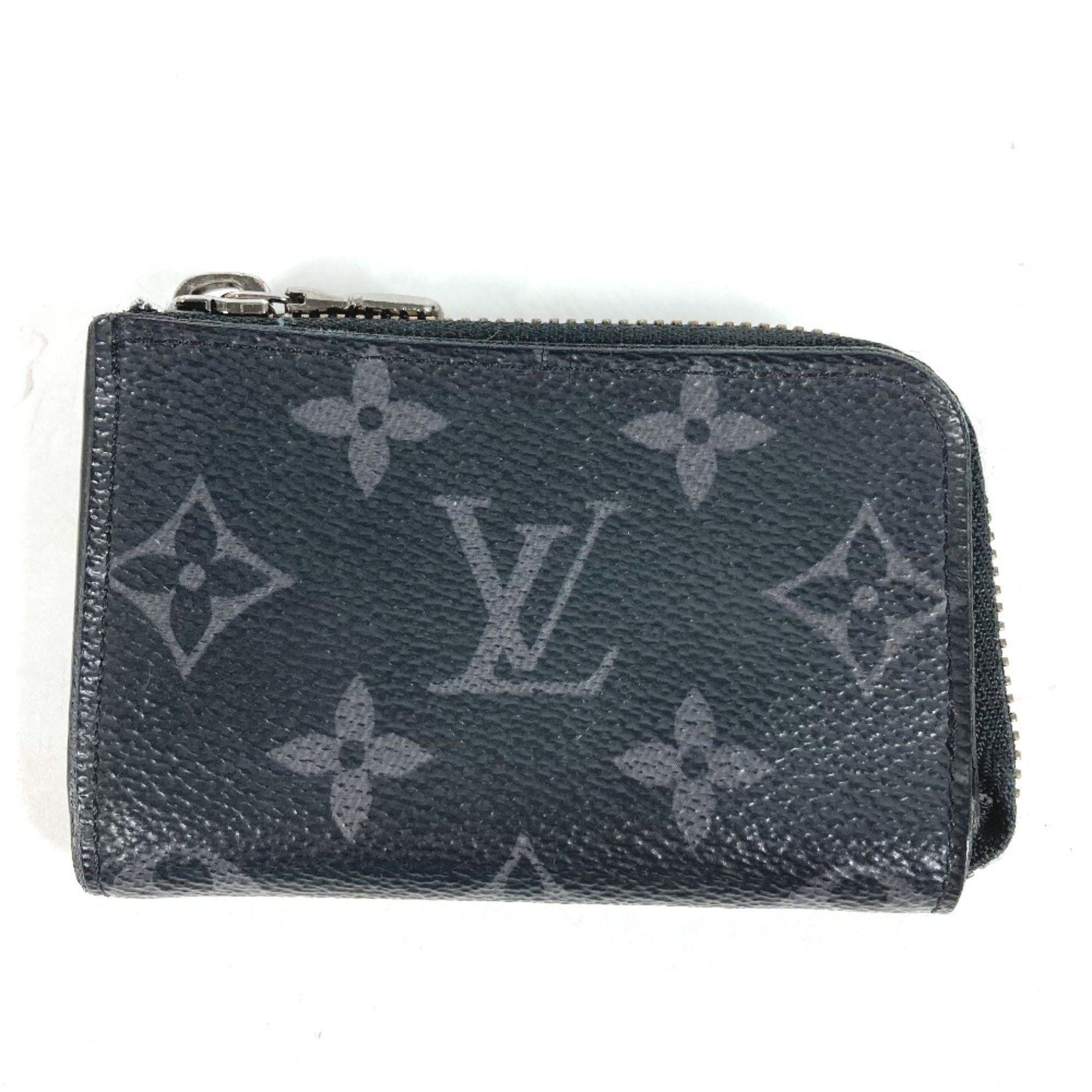 Louis Vuitton Louis Vuitton M63536 MonogramEclipse L-shaped zipper Wallet Coin Compartment coin purse Black Size ONE SIZE - 1 Thumbnail
