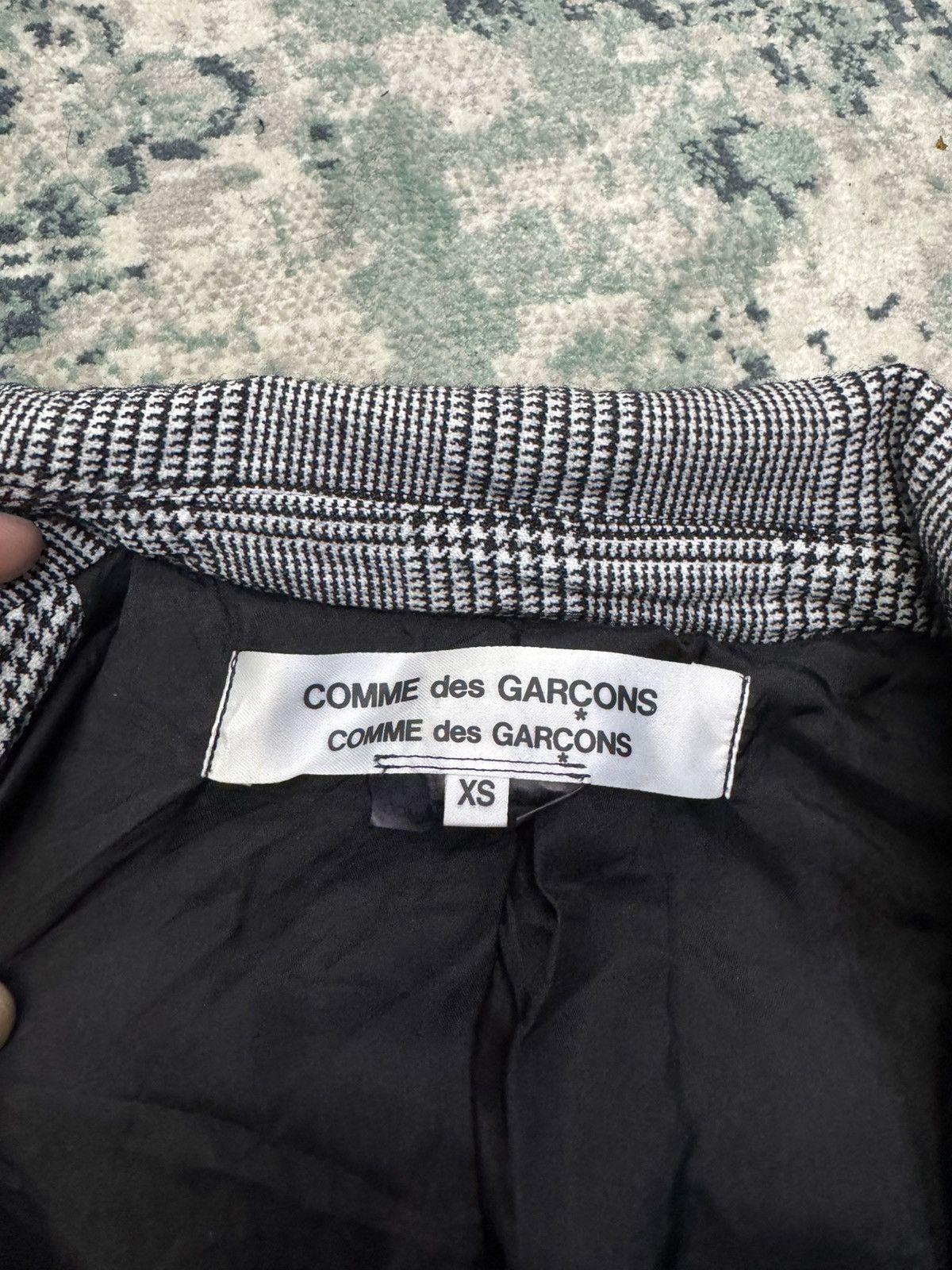 Comme des Garcons VINTAGE COMME DES GARCONS HOUNDSTOOTH COAT JACKET Size US XS / EU 42 / 0 - 5 Thumbnail