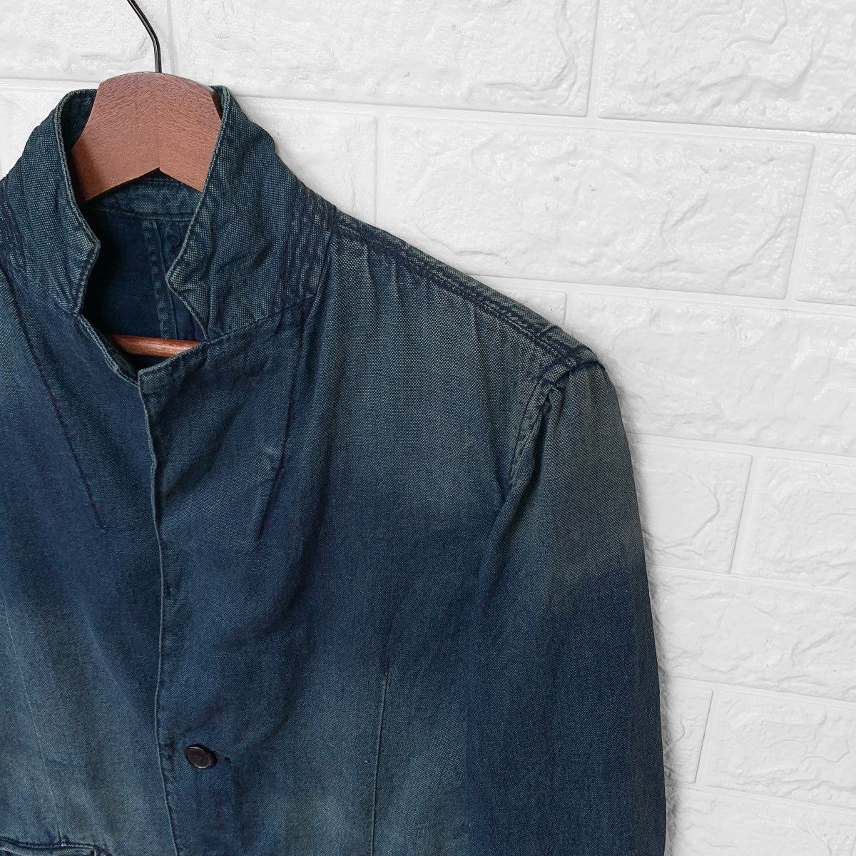 Indigo JAPANESE BRAND CORNEY INDIGO WASHED BLAZER JACKET Size US S / EU 44-46 / 1 - 6 Thumbnail