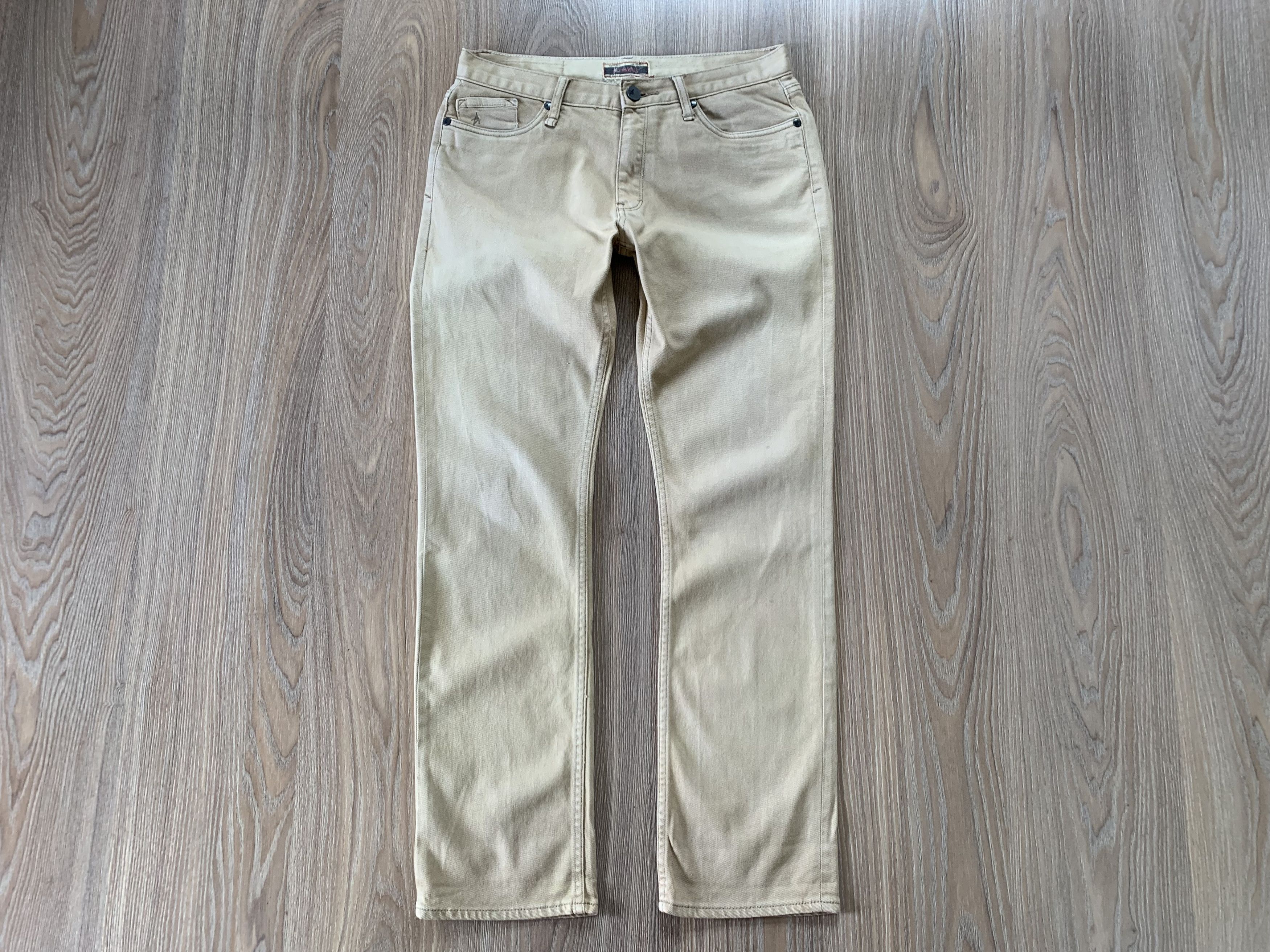 Altamont × Designer Altamont Apparel LTD Beige Distress Jeans Size US 30 / EU 46 - 1 Thumbnail