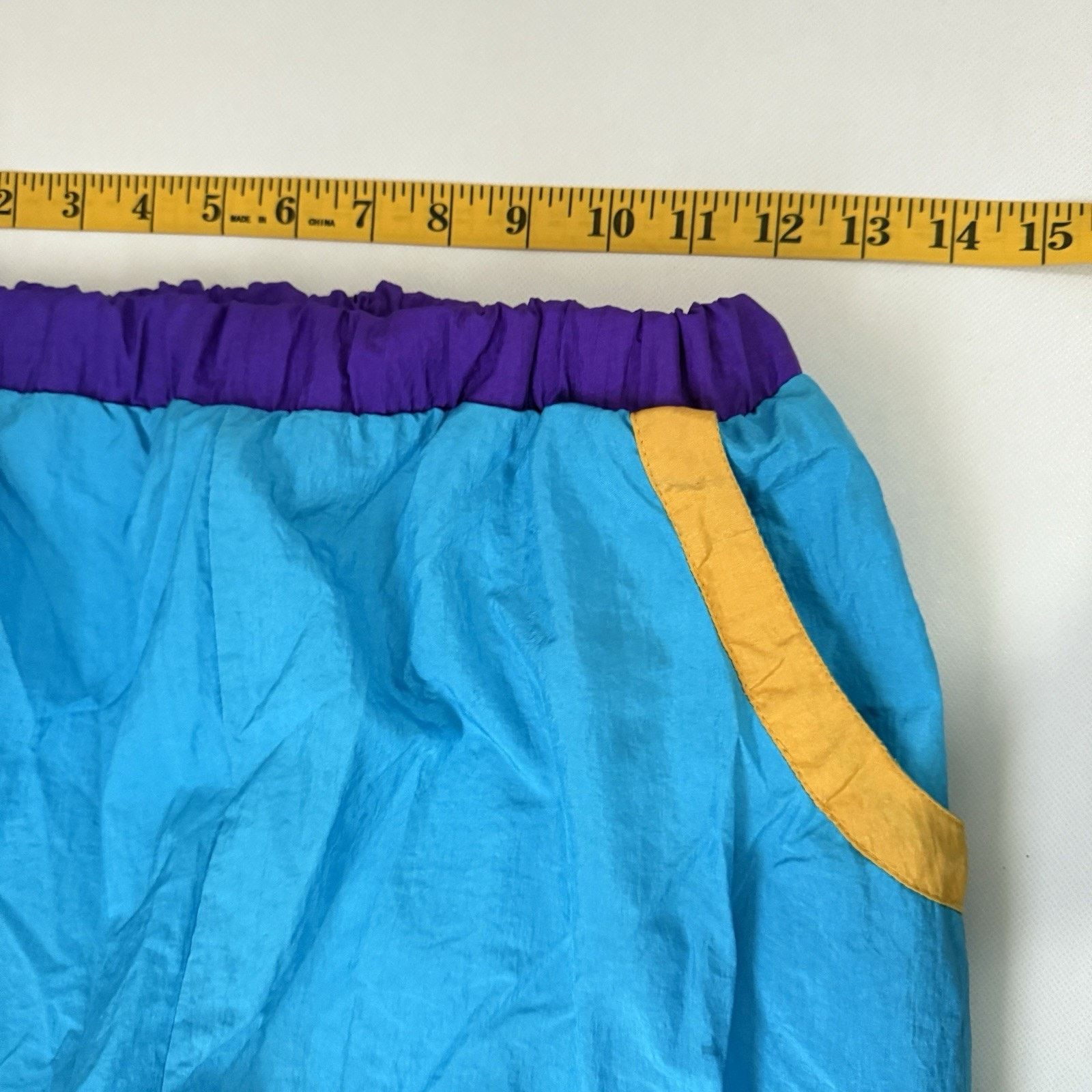 Other Vintage 80s Neon Parachute Windbreaker Lined Track Jogger Size 26" / US 2 / IT 38 - 7 Thumbnail