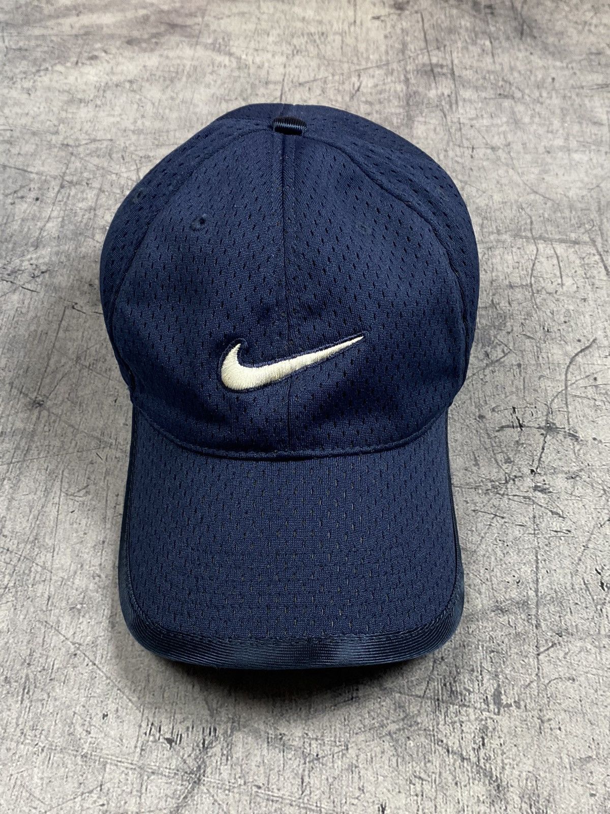 Nike × Vintage Vintage Nike Just Do It Center Logo y2k Drill Cap Size ONE SIZE - 4 Thumbnail
