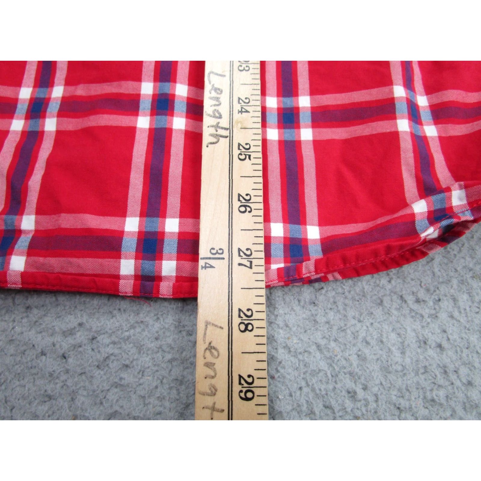 Abercrombie & Fitch VINTAGE Abercrombie & Fitch Shirt Mens L Red Navy Plaid Slim Button-Down Collared Crew Preppy 90s Mens Size US L / EU 52-54 / 3 - 7 Thumbnail