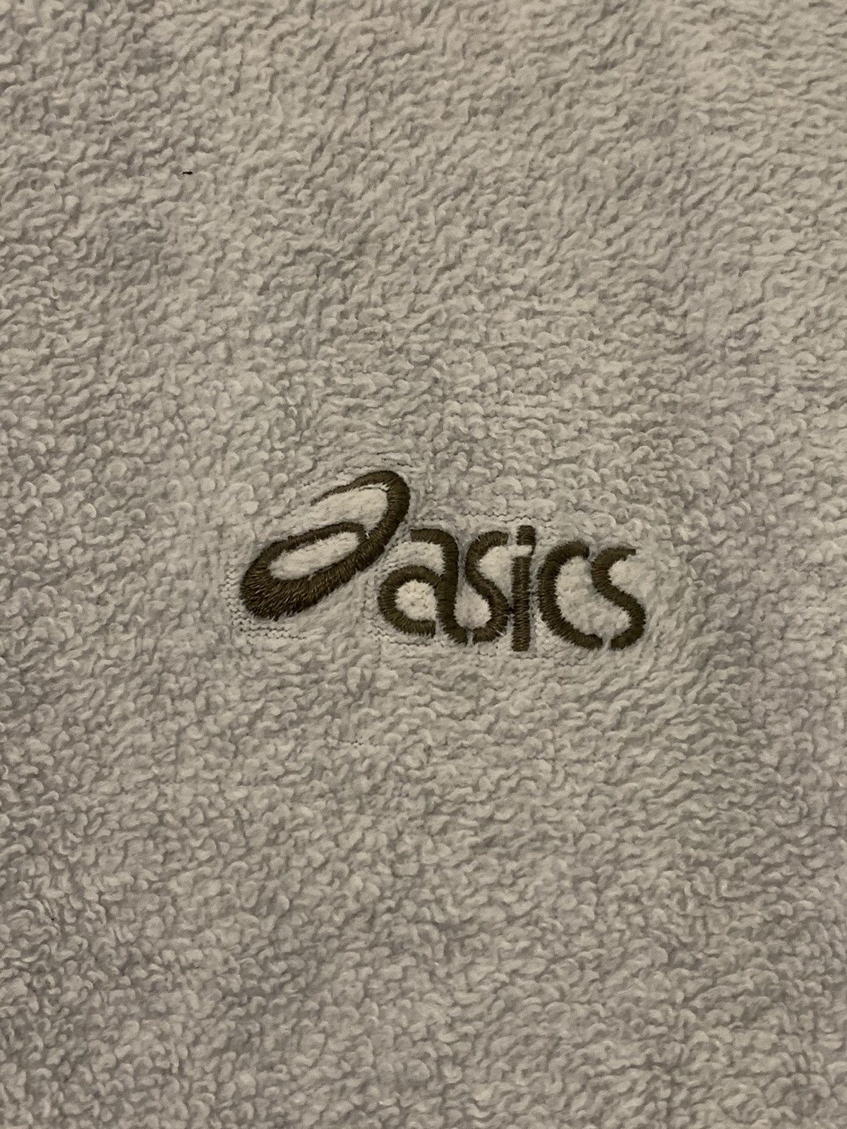 Asics × Vintage Vintage 90s Asics Embroidered Logo Fleece Sweatshirt Size US L / EU 52-54 / 3 - 3 Thumbnail