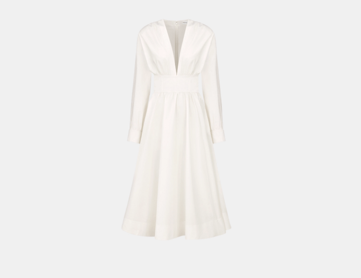 dior flared mid length dress Sherri Hill Dress 57078 main image 1