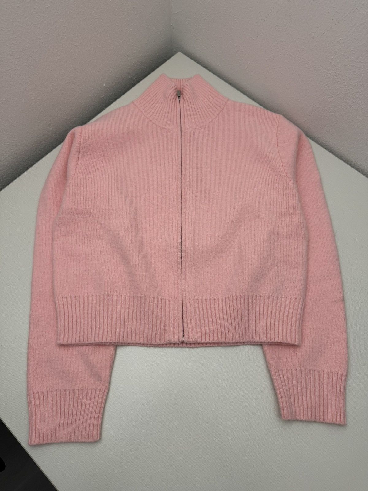 English Factory English Factory AVARA Women’s M Brighton Pink Zip Up Sweater Size M / US 6-8 / IT 42-44 - 5 Thumbnail