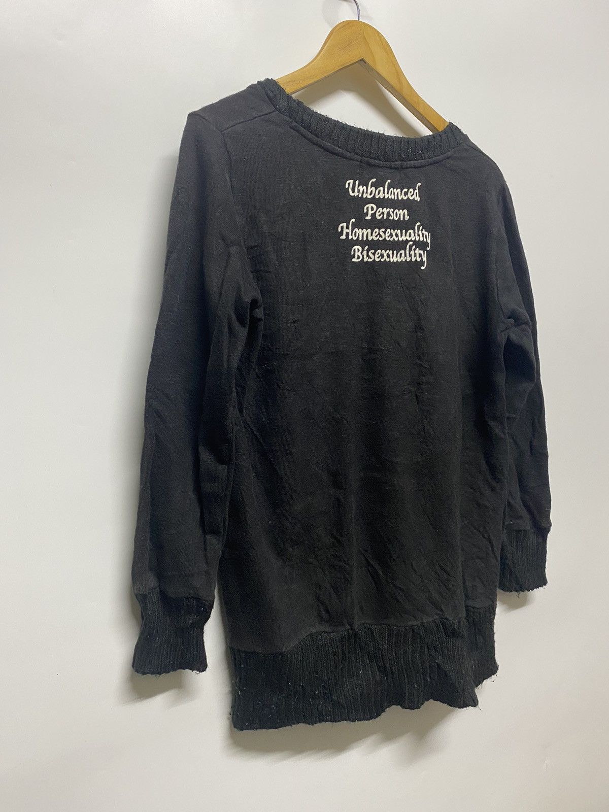 If Six Was Nine × Japanese Brand Listen Heartbeat Skull Punk Unbalanced Homosexualit Knitwear Size M / US 6-8 / IT 42-44 - 6 Thumbnail