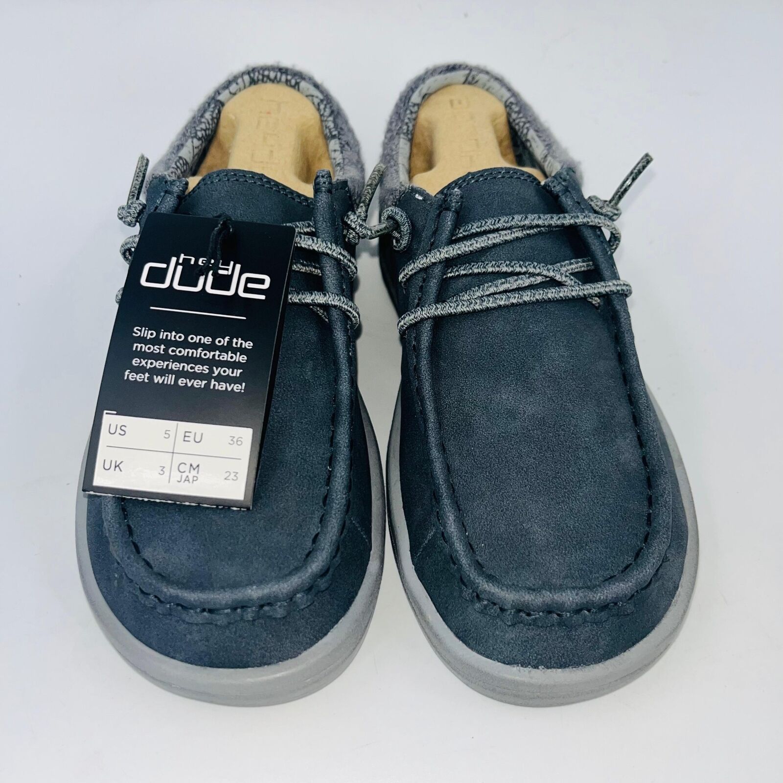 Thorogood HEY DUDE WOMENS "POLLY" DEEP BLUE CASUAL SLIPON SHOES SIZE 5 Size US 5 / IT 35 - 2 Thumbnail