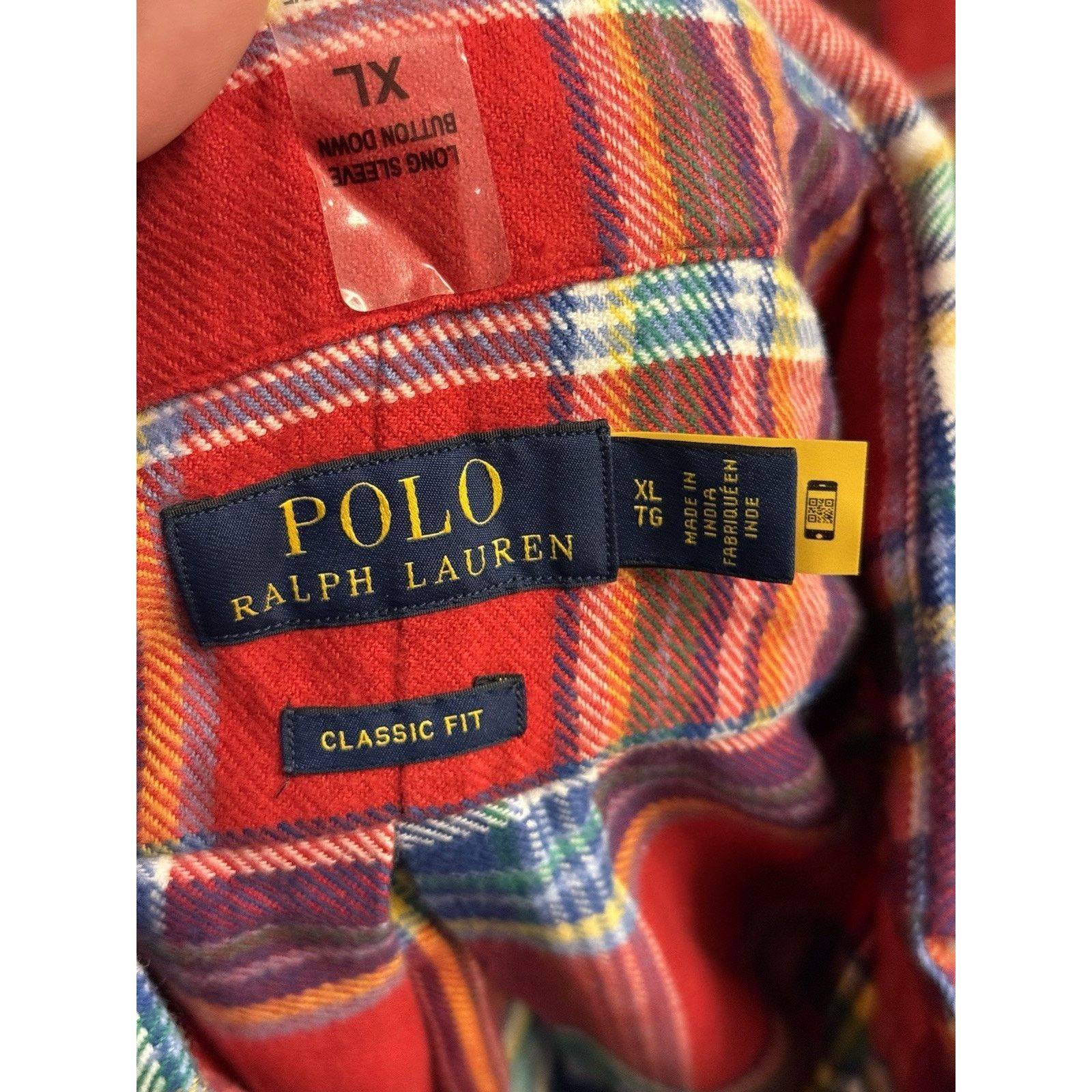 Polo Ralph Lauren Polo Ralph Lauren Long Sleeve Classic Flannel Shirt Red Blue Size US XL / EU 56 / 4 - 3 Thumbnail