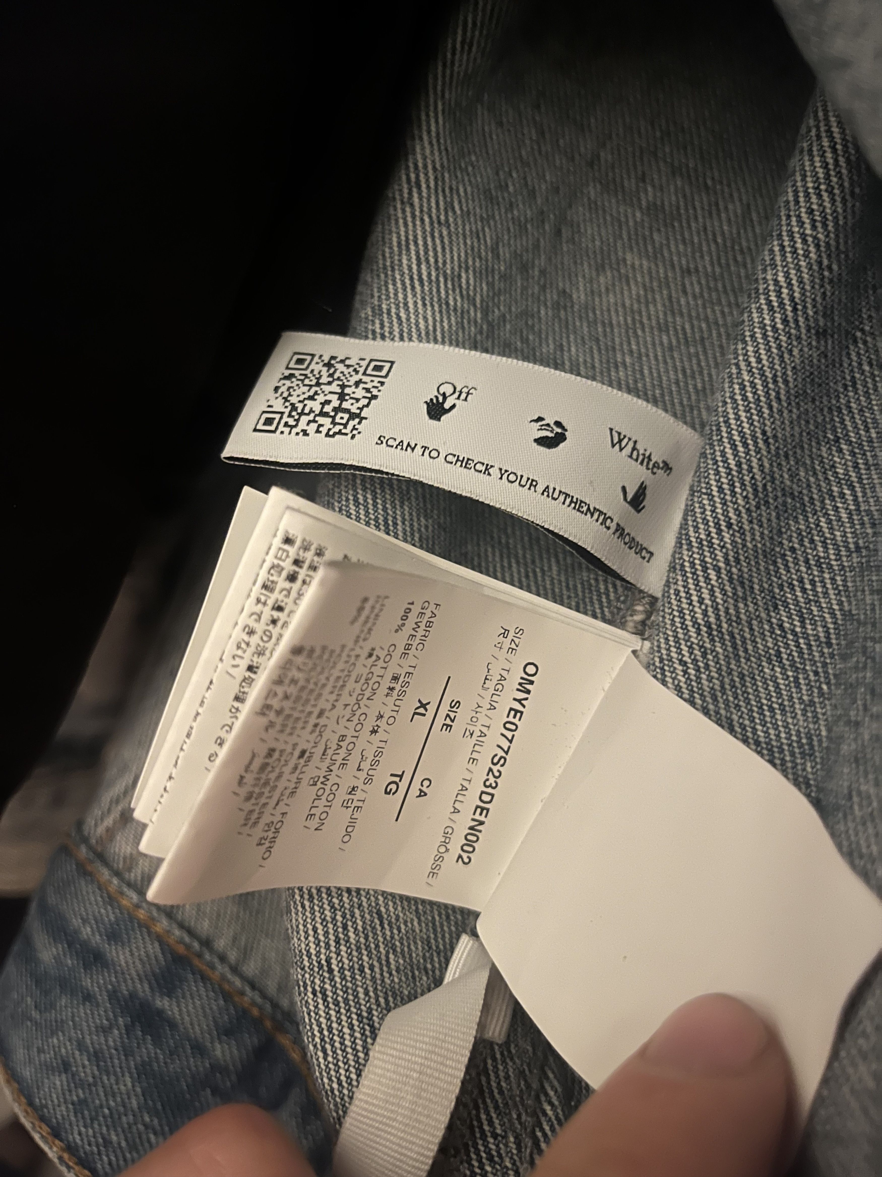 Off-White Off-White Skate Denim Jacket 'Azzurro' Size US XL / EU 56 / 4 - 4 Thumbnail