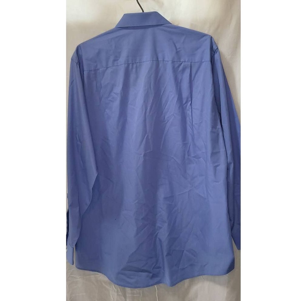 Geoffrey Beene Geoffrey Beene Blue Regular Fit Button Down Top 16 1/2 34/35 Size US M / EU 48-50 / 2 - 2 Thumbnail