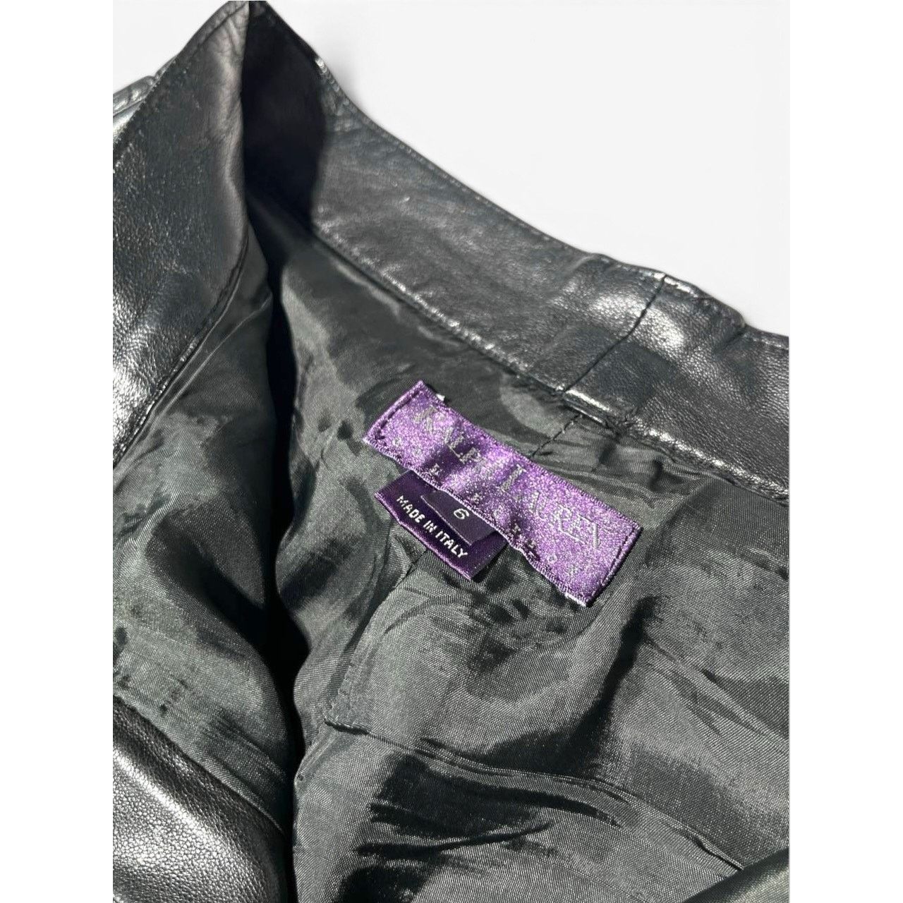 Ralph Lauren Purple Label Ralph Lauren Purple Label Rare Black Leather Pants Size 25" / US 0 / IT 36 - 10 Thumbnail