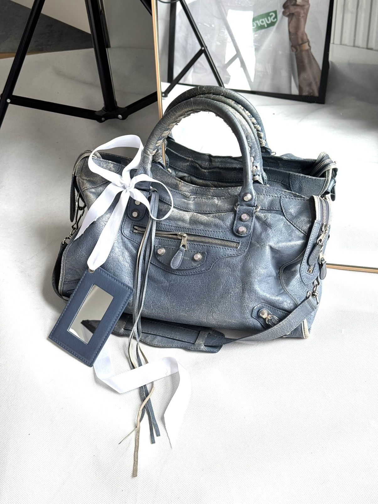 Balenciaga Vintage Balenciaga City Bag Distressed Leather Handbag Size ONE SIZE - 8 Thumbnail
