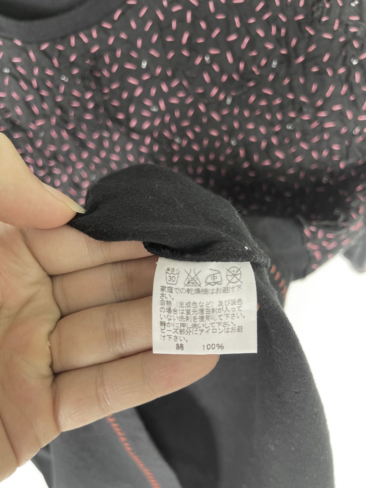 Issey Miyake Issey Miyake Embroidered Beads T-Shirt Size US M / EU 48-50 / 2 - 5 Thumbnail