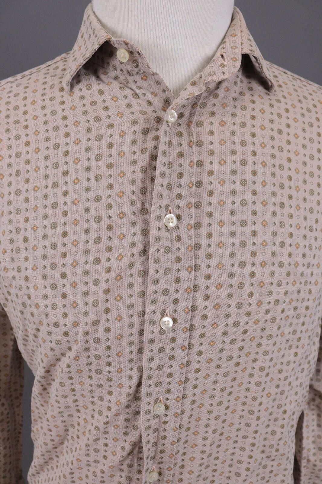 Etro Etro Milano Brown Printed Linen Button Down Shirt Size 40 Size US M / EU 48-50 / 2 - 5 Thumbnail