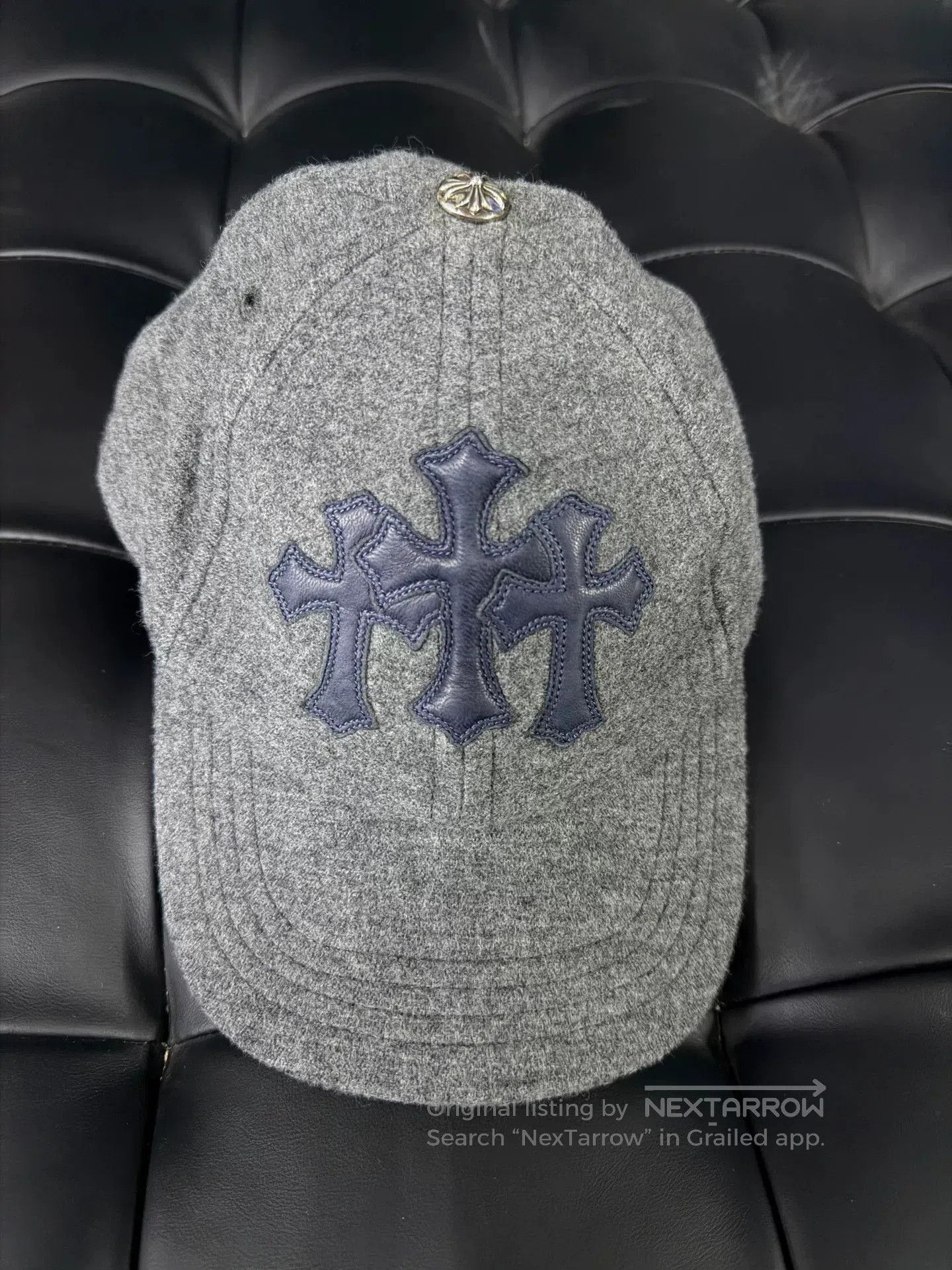 Chrome Hearts Chrome Hearts Cashmere Cross Baseball Hat. Size ONE SIZE - 1 Thumbnail