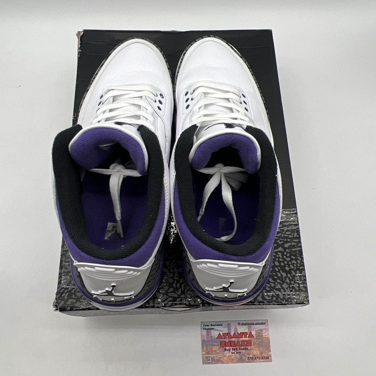 Jordan Brand Air Jordan 3 Dark Iris Size US 11.5 / EU 44-45 - 7 Thumbnail